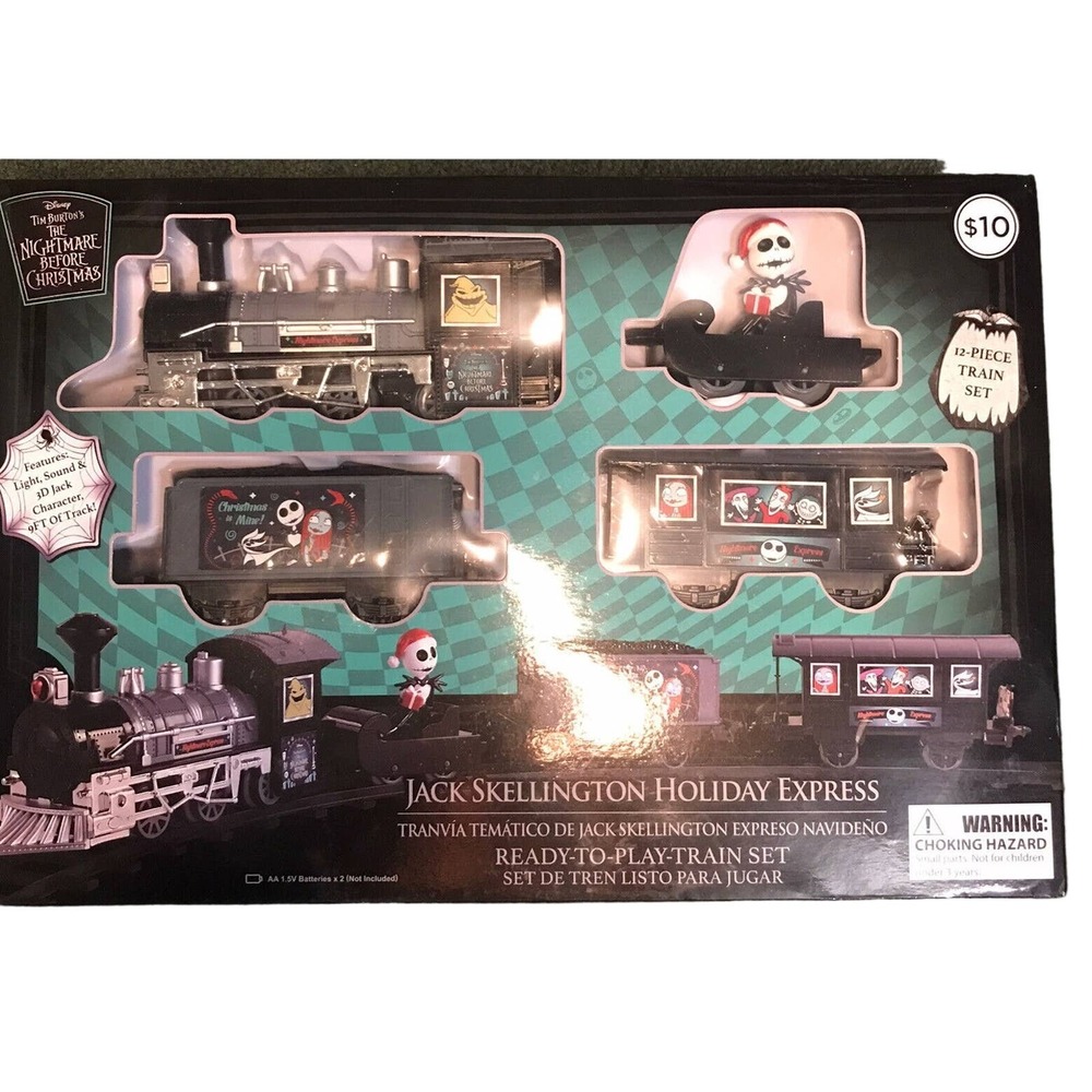 The‎ Nightmare Before Christmas Jack Skellington Holiday Express Train Set NEW